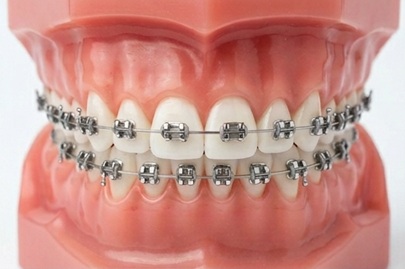 Aparat dentar metalic